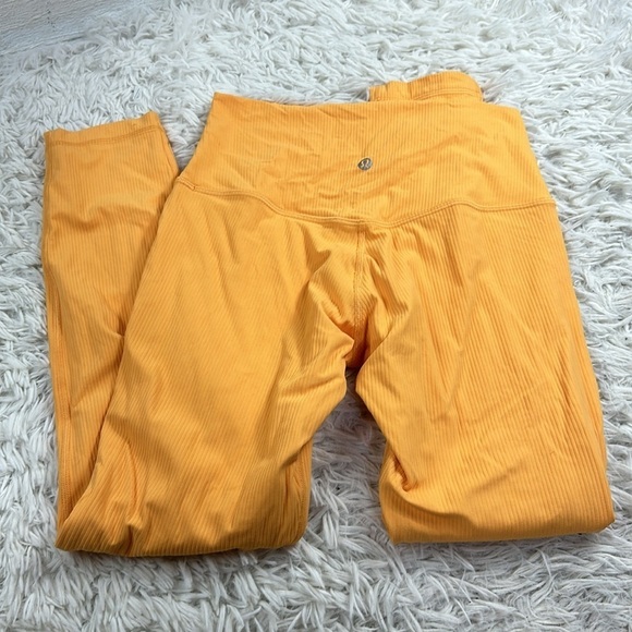 Lululemon Align Ribbed High-Rise Pant 25" Mango Dream - Picture 3 of 5